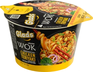 Локшина Glads Wok з куркою теріякі 95г, чаша