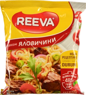 Локшина Reeva 85г яловичина