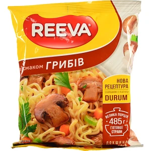 Локшина швидкого приготування Reeva зі смаком грибів 85 г