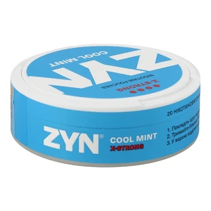 Безтютюнові подушечки Zyn COOL MINT X-Strong нікотиновмісні