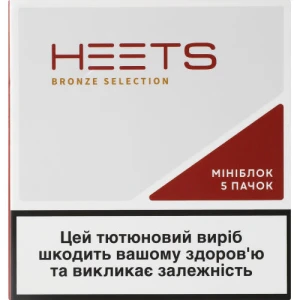 Виріб тютюновмісний для електричного нагрівання з фільтром Bronze Selection Heets 5х20шт