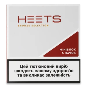 Виріб тютюновмісний для електричного нагрівання з фільтром Bronze Selection Heets 5х20шт