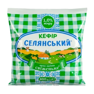 Кефір 1% Селянський м/у 400г