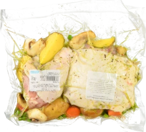 Чверть куряча маринована з овочами