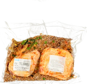 Чверть куряча маринована з гречкою та грибами