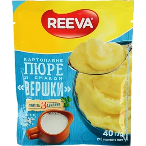 Пюре Reeva Вершки картопляне 40г