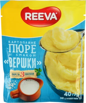 Пюре Reeva Вершки картопляне 40г