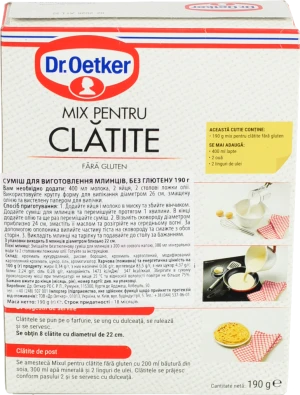 Суміш для виготовлення млинців Dr.Oetker м/у 190г