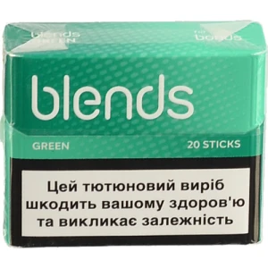 Виріб тютюновмісний для електричного нагрівання з фільтром Blends Green 20шт