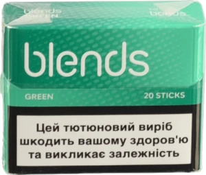 Виріб тютюновмісний для електричного нагрівання з фільтром Blends Green 20шт