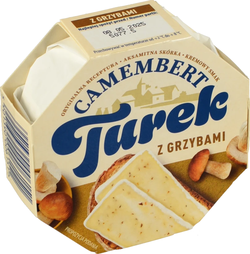 Сир м'який з пліснявою Із грибами Camembert Turek к/у 120г