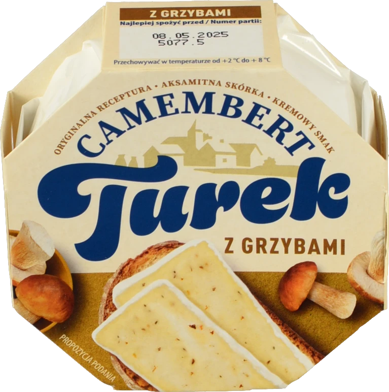 Сир м'який з пліснявою Із грибами Camembert Turek к/у 120г