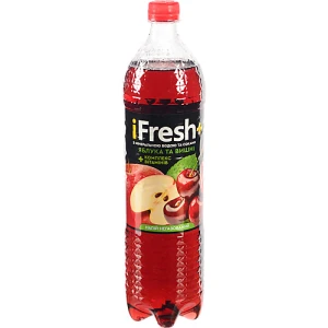 Напій IFresh Plus 1.2л з соком яблука та вишні