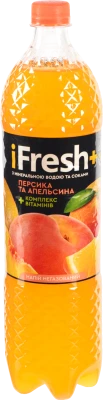 Напій IFresh Plus 1.2л з соком персика та апельсину