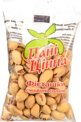 Фісташки «Пані Цінна» смажені, 80 г