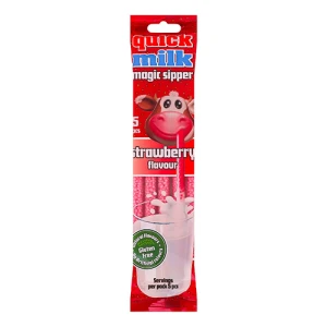 Трубочка д.молока Quick Milk 30г полуниця 30гр.