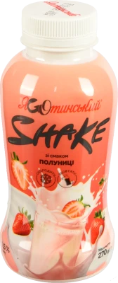 Коктейль Яготинське 270г 1.5% шейк полуниця