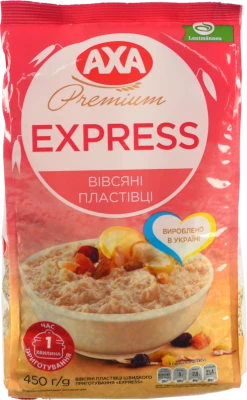 Пластiвцi вівсяні AXA 450г еxpress