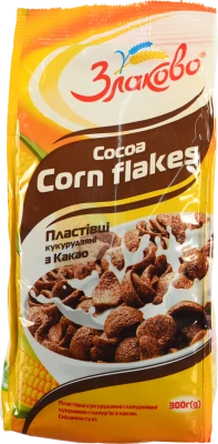 Пластівці кукуруд.Золоте зерно 300г какао глазур