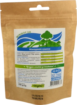 Макадамія Winway чищена, 100 г