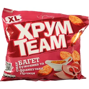 Сухарики Буженина та французька гірчиця Багет ХрумTeam м/у 100г