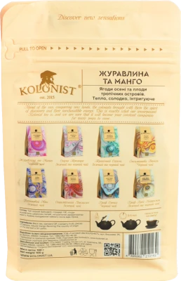 Чай Kolonist 100г журавлина манго black