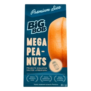 Арахіс Big Bob 80г premium смажений солоний