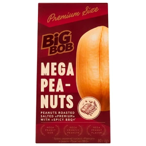 Арахіс Big Bob 80г premium пікантний bbq смаж. сол