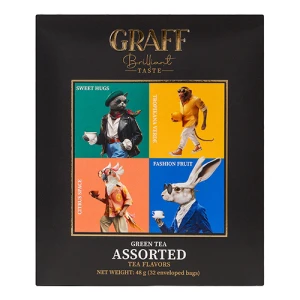 Чай Graff 32п асорті чайних смаків зелений