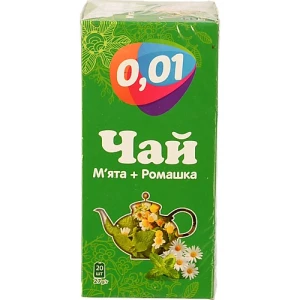 Чай 0.01 20п м'ята ромашка