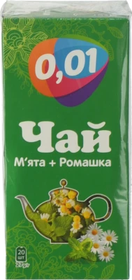 Чай 0.01 20п м'ята ромашка