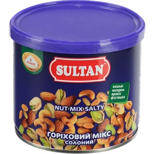 Горіховий мікс Sultan смажений солоний, З/Б, 120 г