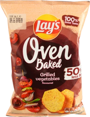 Чiпси Lays Baked 110г запечені овочі гриль