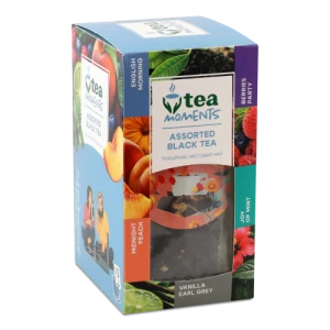 Асорті набір «Асорті Чорного Чаю»ТМ «Tea Moments»кадді - пакет 33.6г
