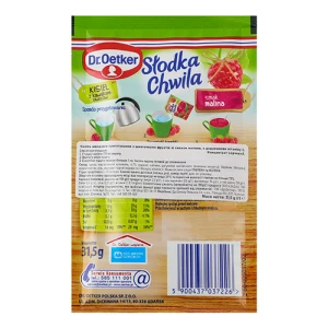 Кисіль Dr.Oetker 31.5г шматочки малини