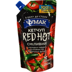 Кетчуп з гострим перцем халапеньо Red Hot Чумак д.п. 250 г