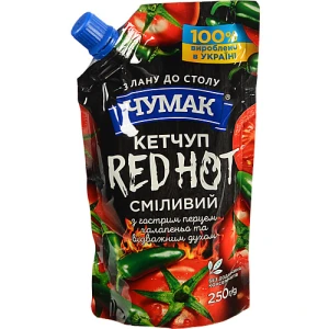 Кетчуп з гострим перцем халапеньо Red Hot Чумак д.п. 250 г