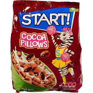 Сніданки сухі зернові Подушечки з какао-начинкою Cocoa Pillows Start!, 500 г