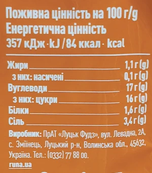 Соус Sriracha Руна м/у 50г