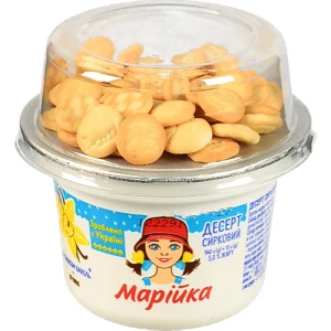 Десерт 5% сирковий Ваніль + печиво Марійка 155г