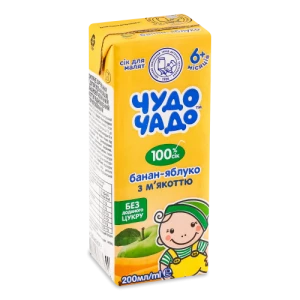 Сік яблучно-банановий Чудо-Чадо 200мл