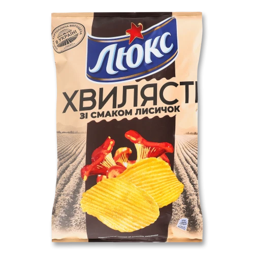 Чипси картопляні Лисички Хвилясті Люкс 125г