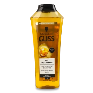 Шампунь для довгих посіченого волосся Oil Nutritive Gliss Kur 400мл