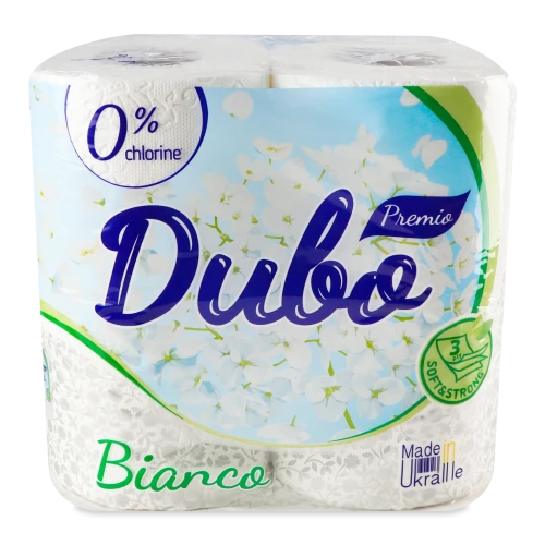 Туалетний папір Диво 4рул 3сл.premio bianco білий