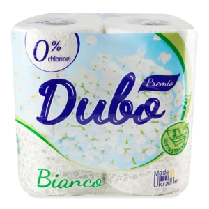 Туалетний папір Диво 4рул 3сл.premio bianco білий