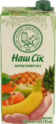 Нектар Мультифрукт Наш сік т/п 0.95л