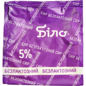 Сир кисломолочний 5% безлактозний Біло м/у 350г