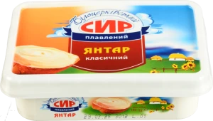 Сир плавлений Білоцерківський 180г 60% жирності, ванночка