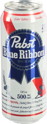 Пиво ППБ 0.5л pabst blue ribbon з.б