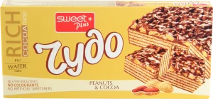 Торт вафельний Sweet Plus 250г rydo какао арахіс